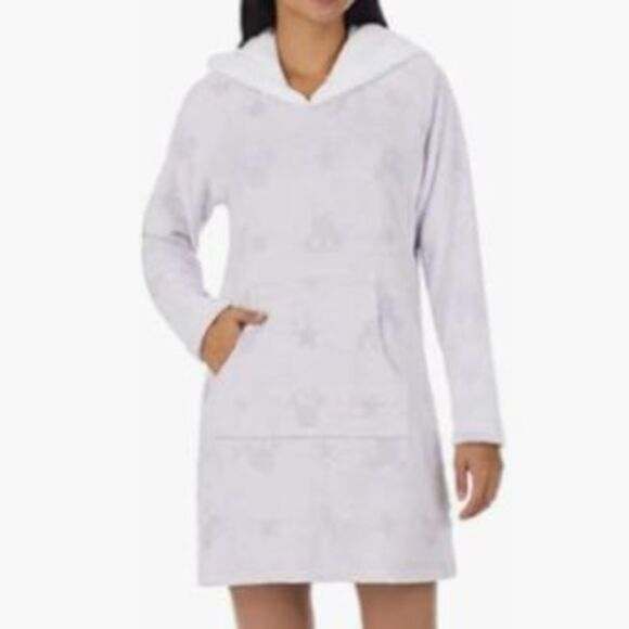 Disney Mini Mouse Mickey Mouse Purple Lilac Sleep Loungewear Pullover Robe Small - Picture 1 of 12
